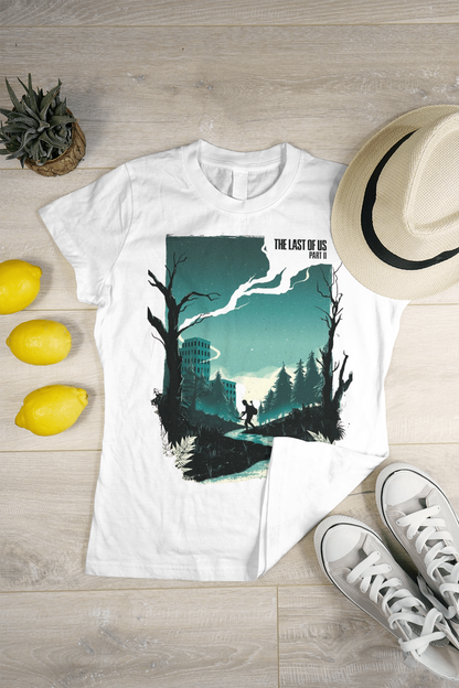 Men White Printed T-Shirt.