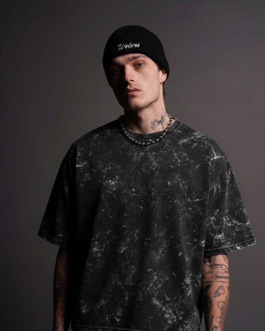 Unisex Acid Washed Oversized Tee