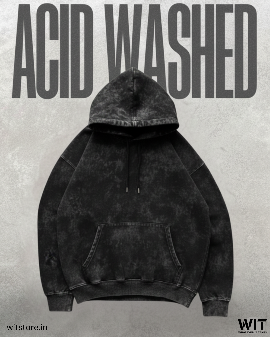 Unisex Acid Washed Hoodie