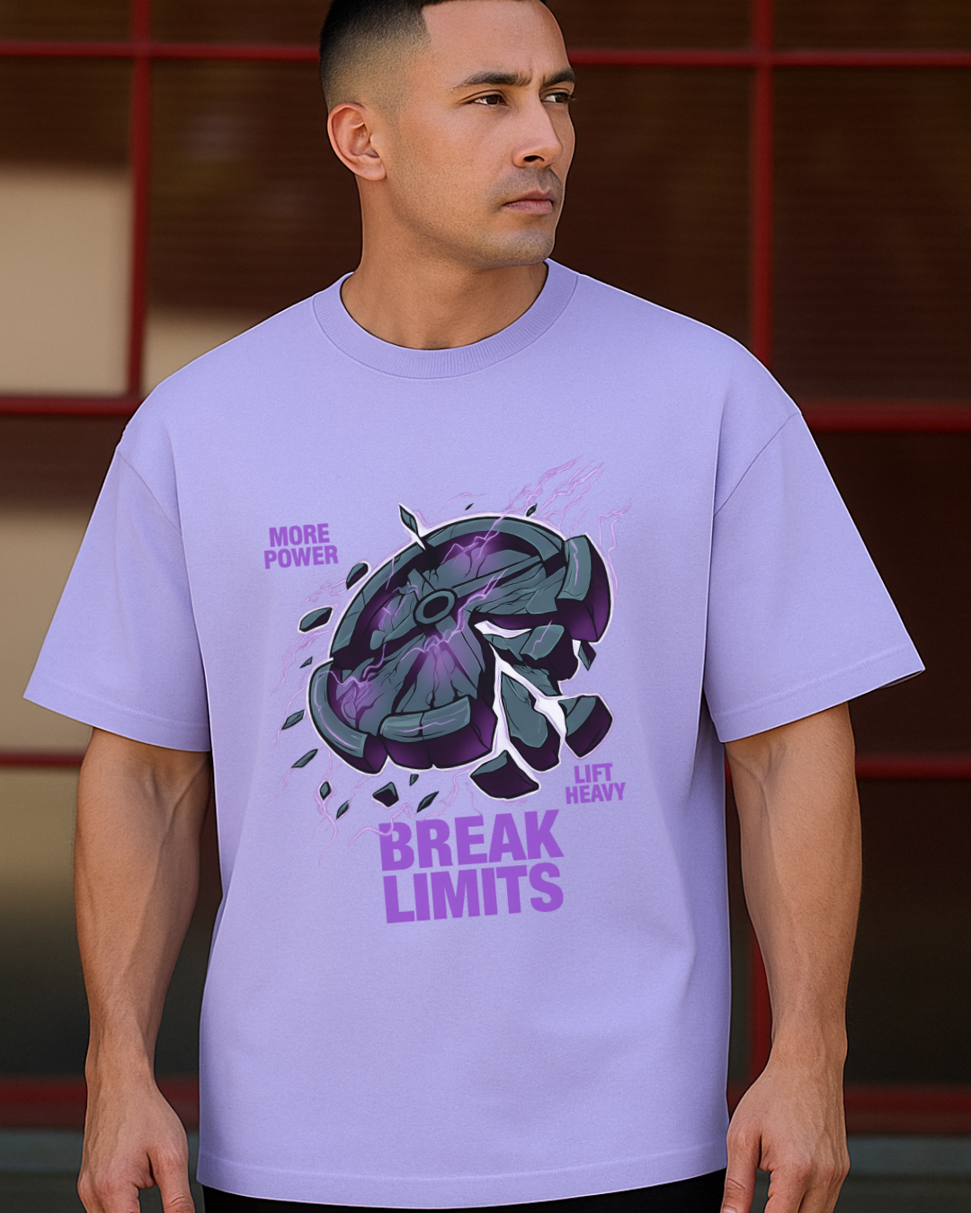 Unisex Gym Break Limits Oversized T-Shirt