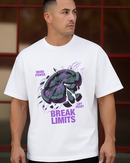 Unisex Gym Break Limits Oversized T-Shirt