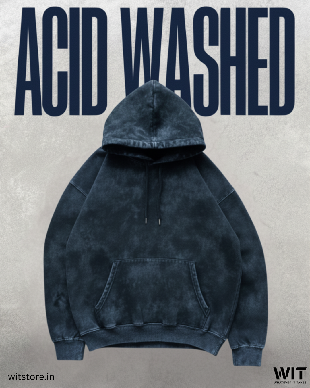 Unisex Acid Washed Hoodie