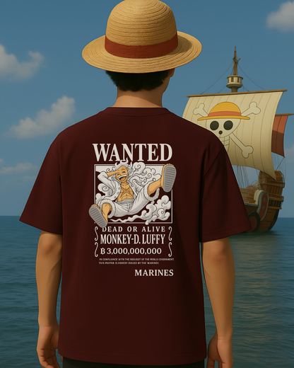 Wanted Luffy Oversized T-Shirt