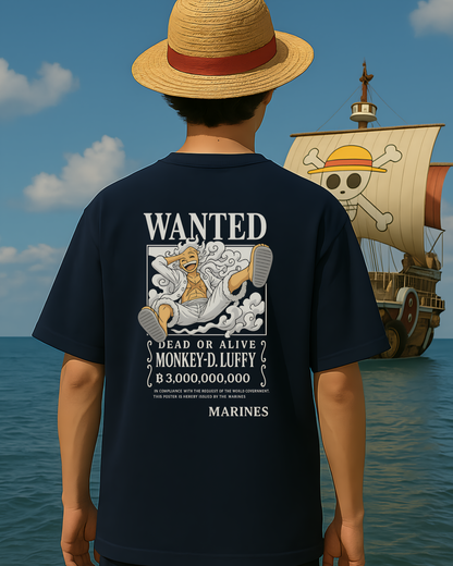 Wanted Luffy Oversized T-Shirt