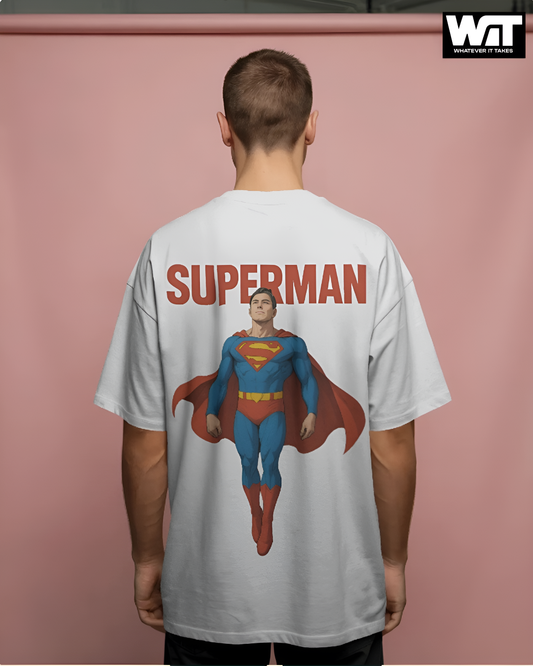 Superman Graphic Unisex Oversized Classic T-Shirt